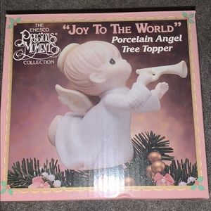 Vintage precious moments porcelain angel topper